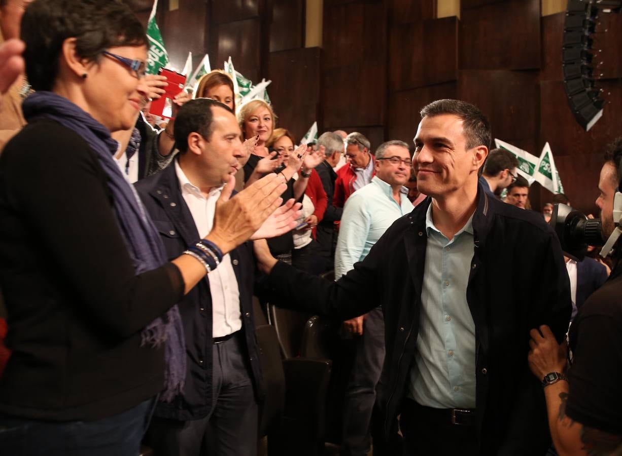 El mitin de Pedro Sánchez en Málaga, en fotos