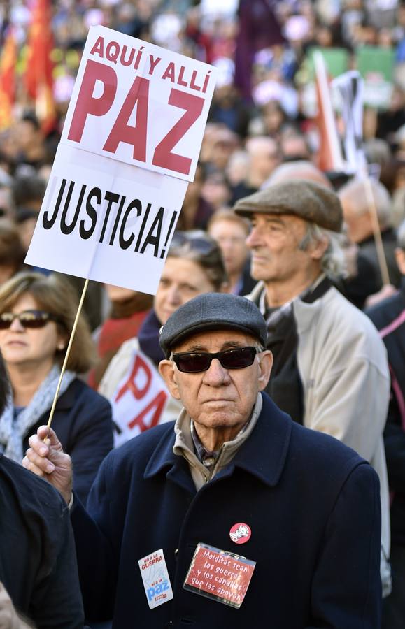 Manifestación contra el terrorismo y la guerra