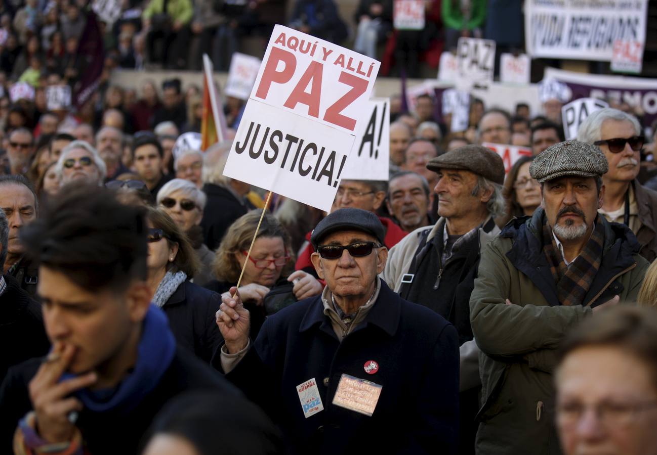 Manifestación contra el terrorismo y la guerra