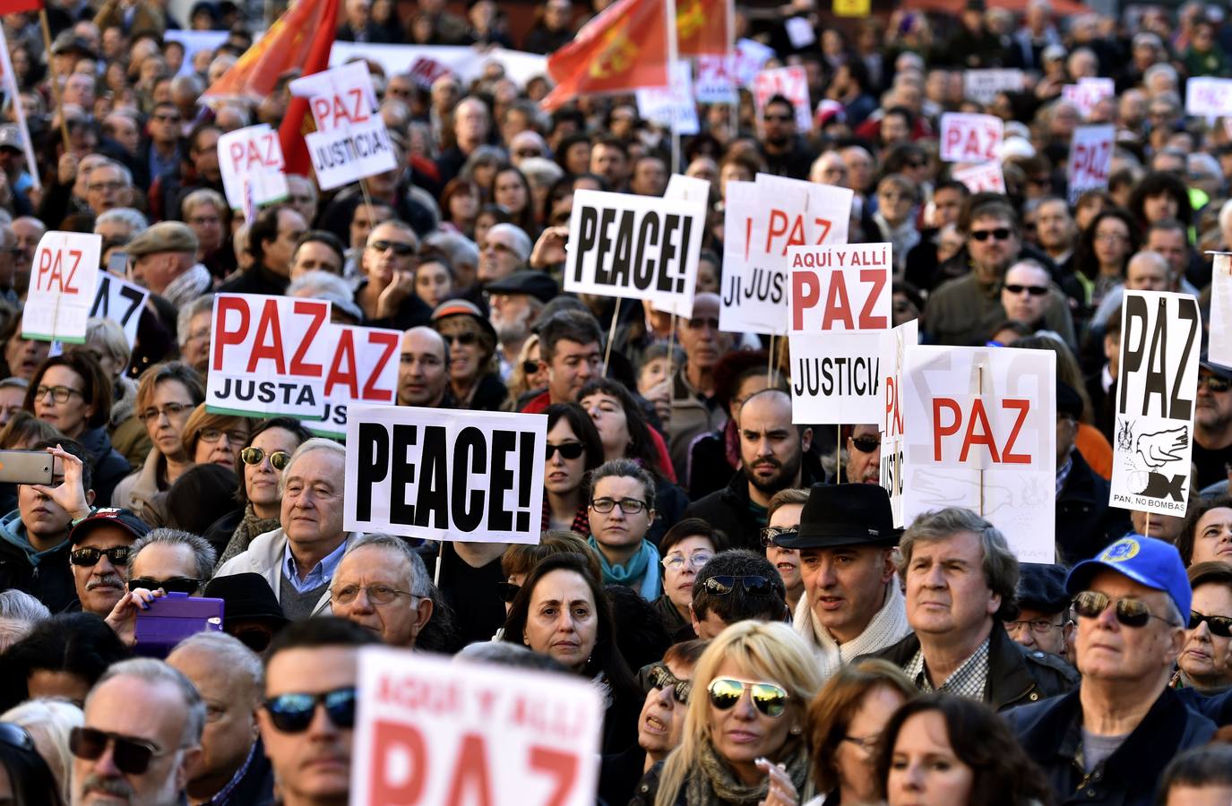 Manifestación contra el terrorismo y la guerra