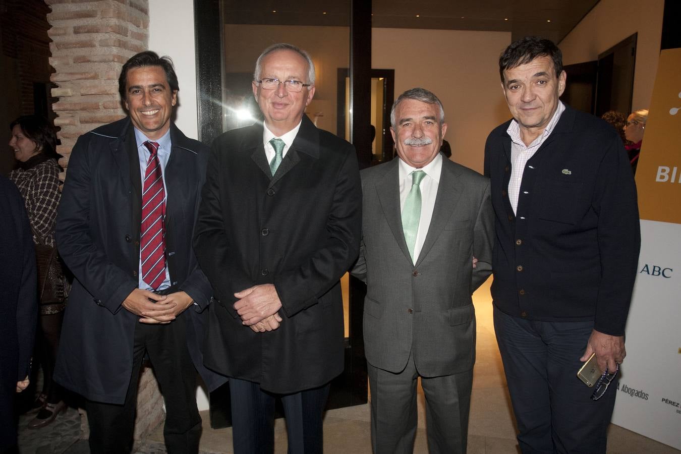 Juan Luis Pérez Marín, Vicente Imbroda, Jaime del Barrio y Pedro Luis Gómez.