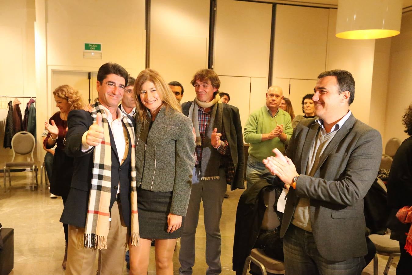 Irene Rivera sonríe en la sede de Ciudadanos.