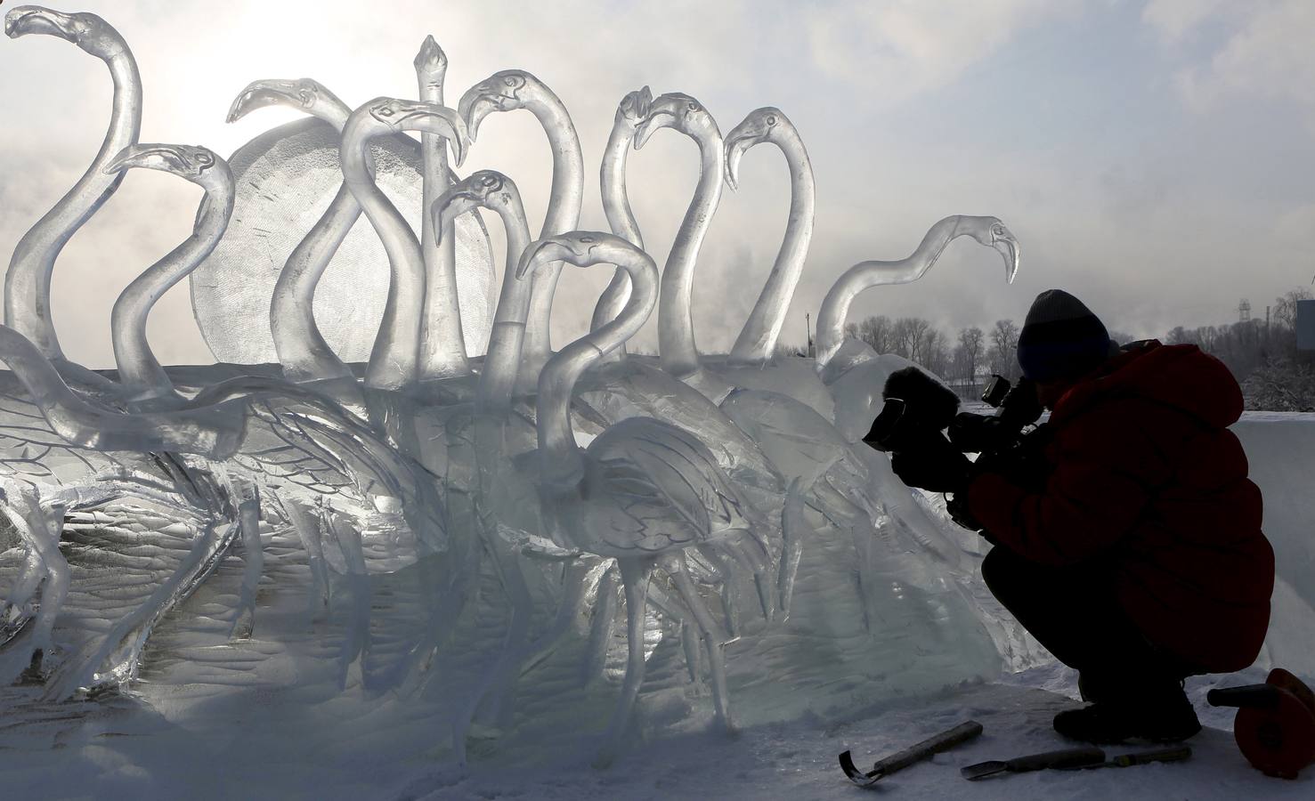 Maravillas hechas con nieve en Siberia