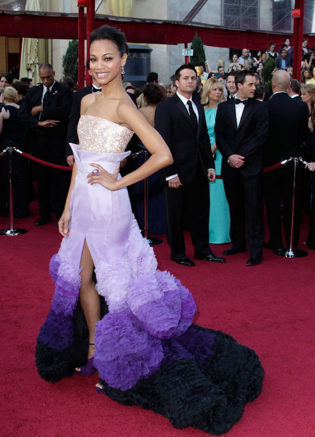 Zoe Saldana, de Givenchy. 