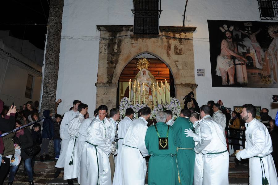 Fotos de la procesión del Cristo atado a la columna en Marbella