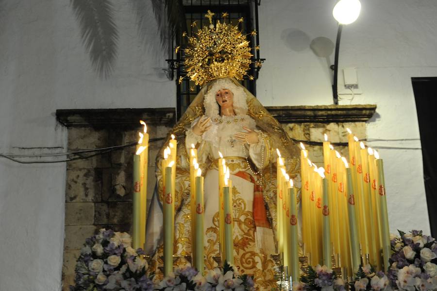 Fotos de la procesión del Cristo atado a la columna en Marbella