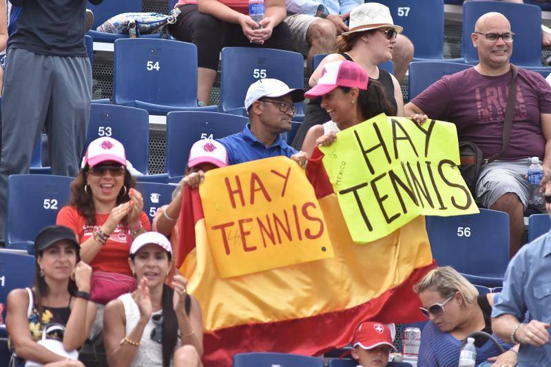 La tenista Garbiñe Muguruza vence a Nicole Gibbs