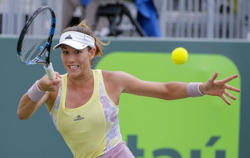 La tenista Garbiñe Muguruza vence a Nicole Gibbs