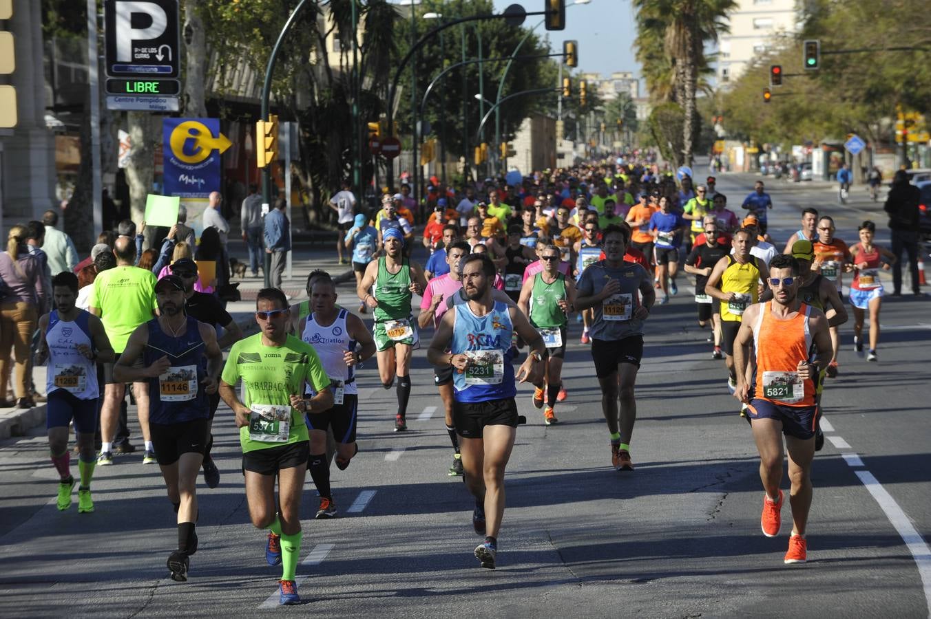 Miles de corredores participan en la Media Maratón Ciudad de Málaga
