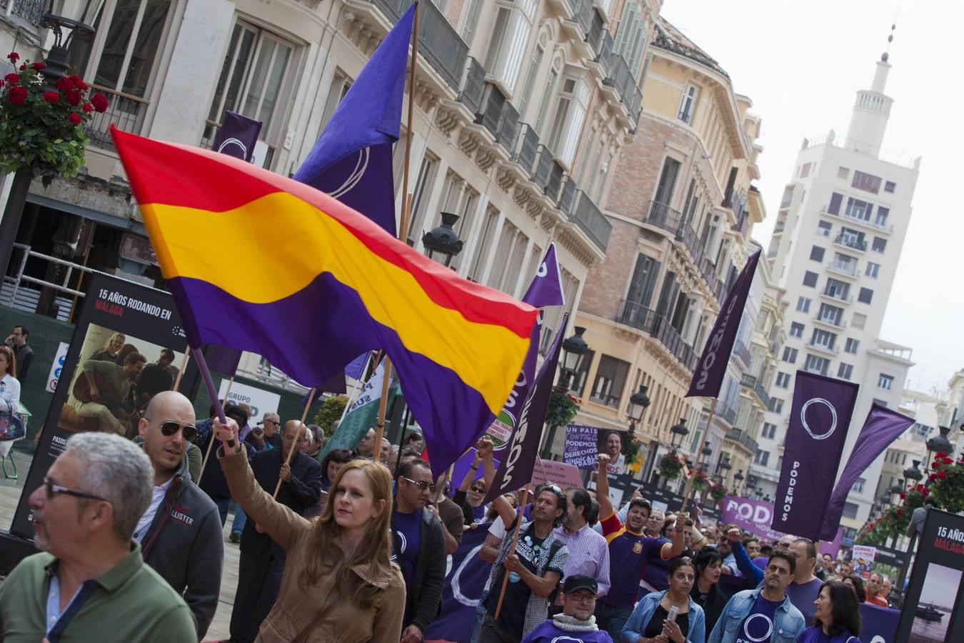 La manifestación del 1 de mayo de Málaga, en imágenes