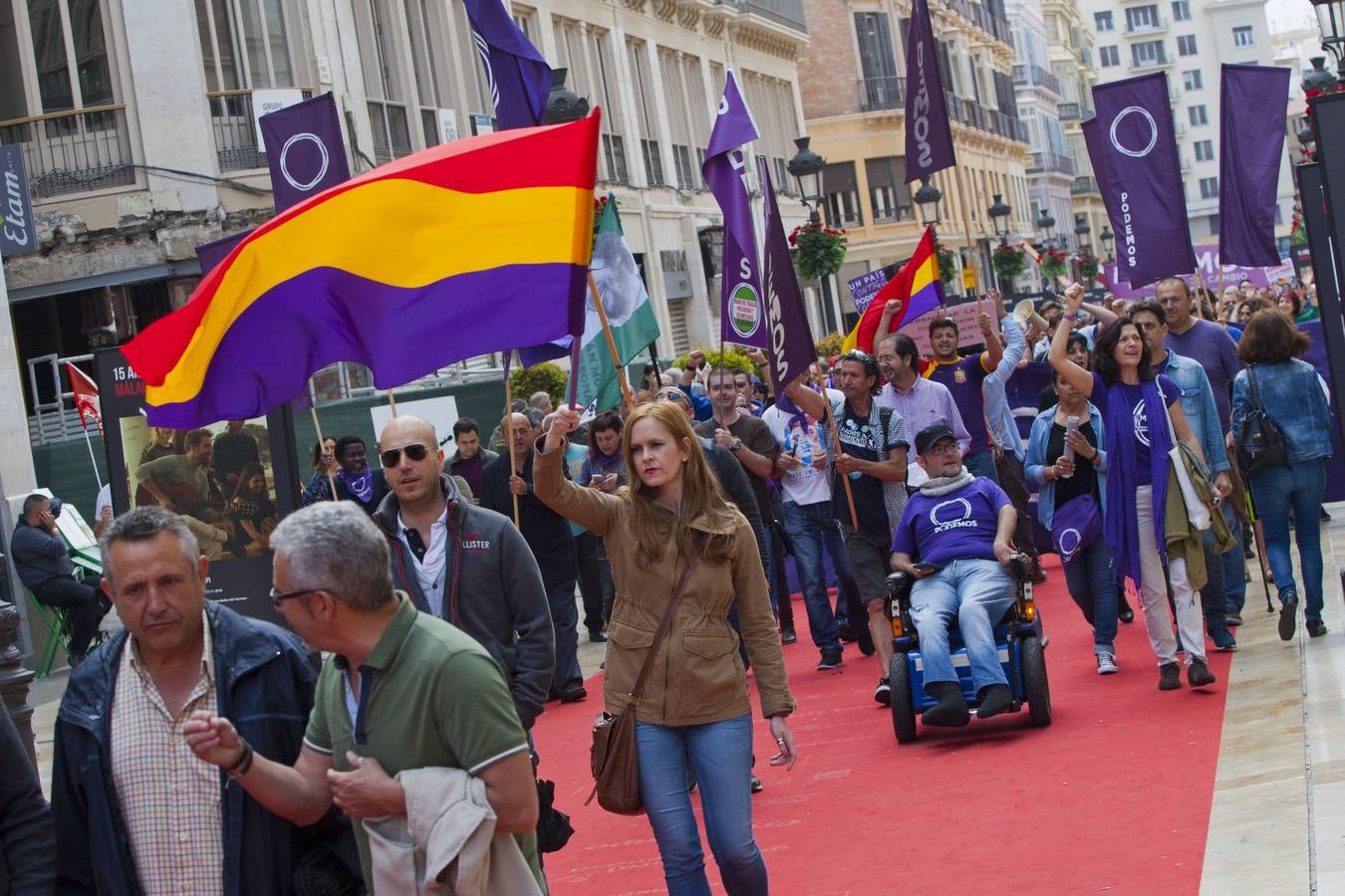 La manifestación del 1 de mayo de Málaga, en imágenes