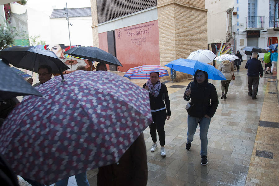 Domingo de lluvia en Málaga