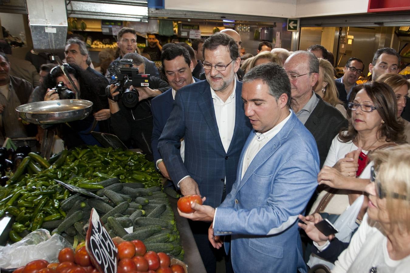 Mariano Rajoy visita el Mercado de Atarazanas