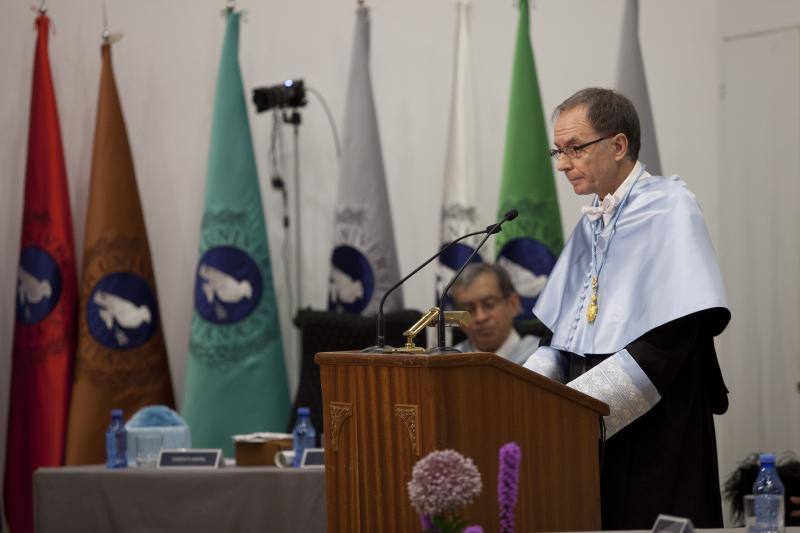 Fotos de la investidura de Antonio Soler como doctor honoris causa de la UMA