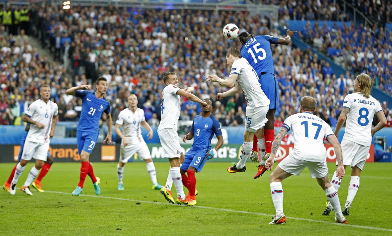 Las mejores imágenes del Francia-Islandia