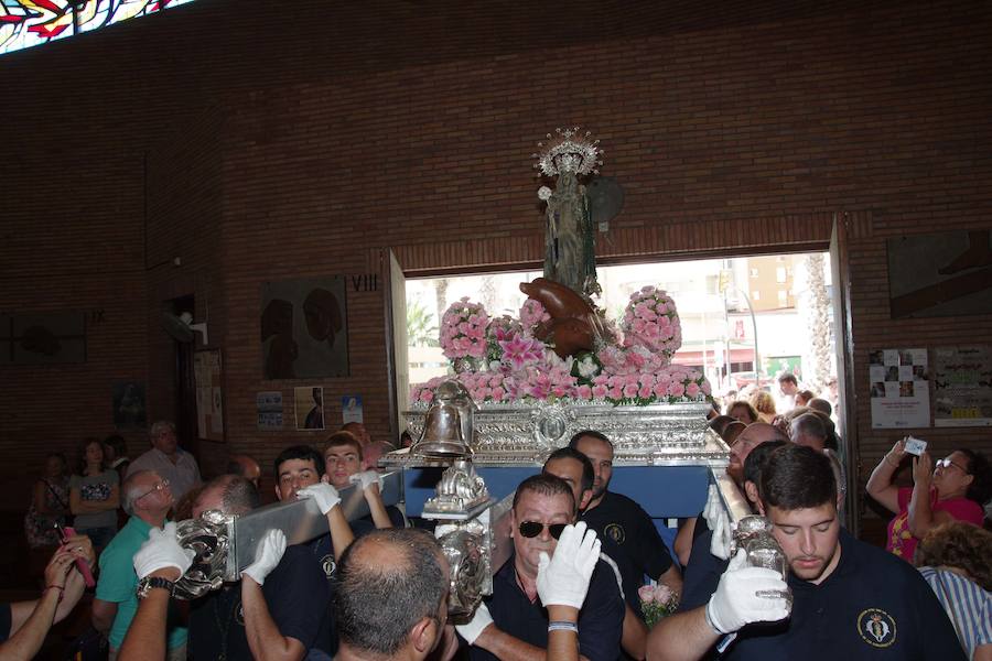 En fotos, la procesión de la Virgen del Carmen del Perchel