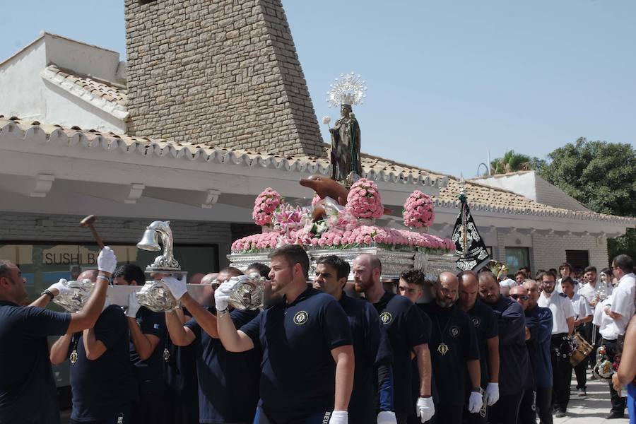 En fotos, la procesión de la Virgen del Carmen del Perchel