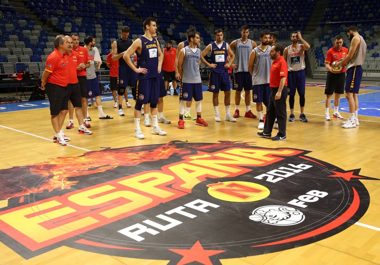 La selección española de baloncesto en Málaga