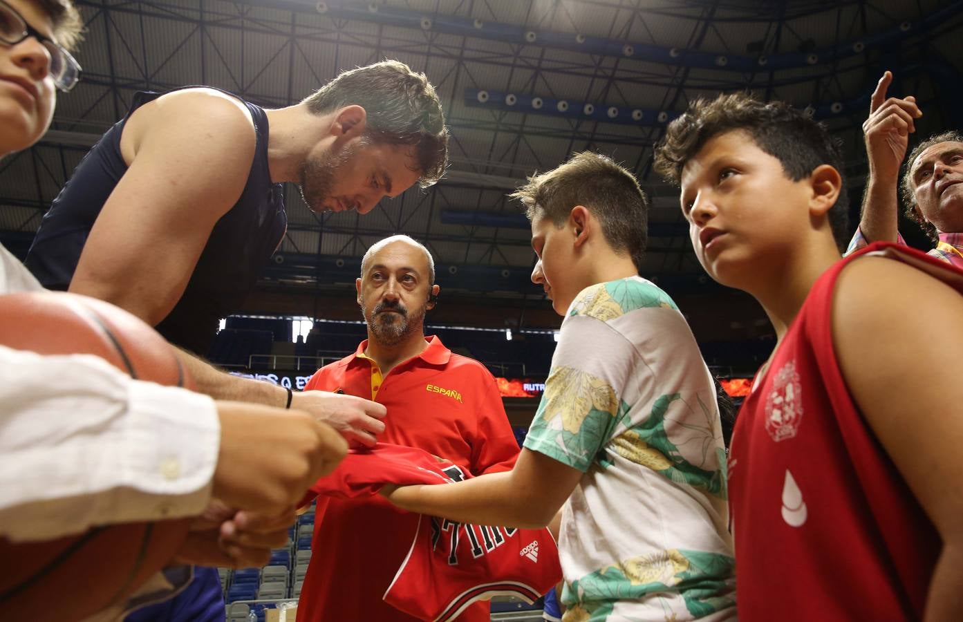 La selección española de baloncesto en Málaga