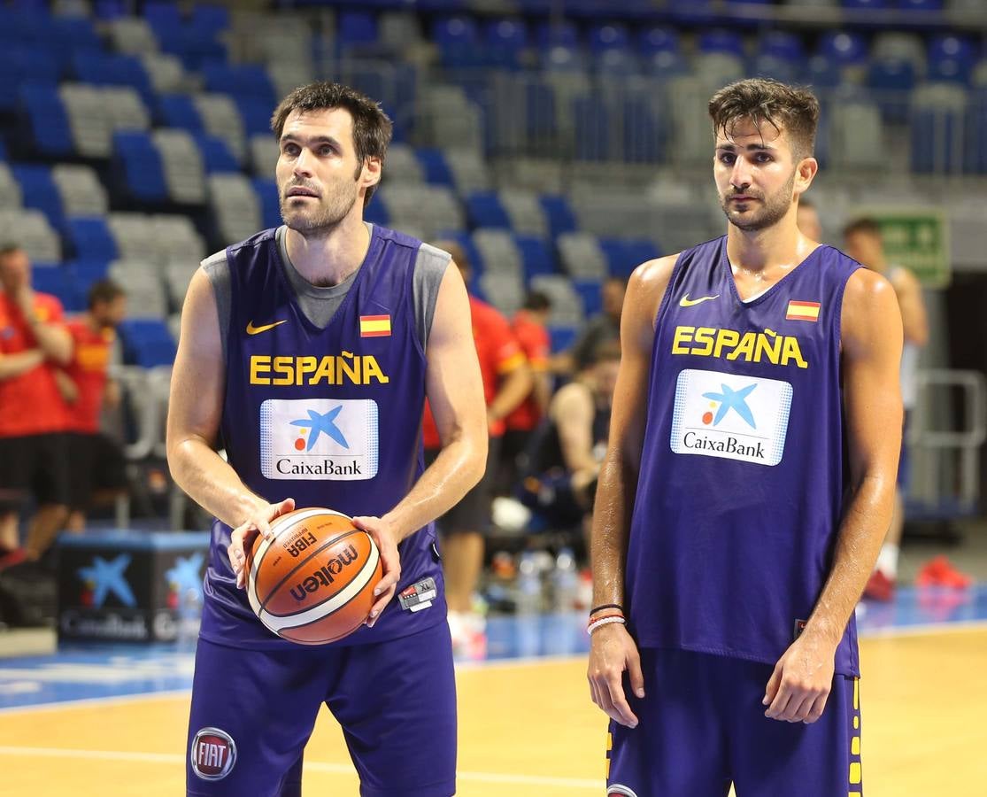 La selección española de baloncesto en Málaga