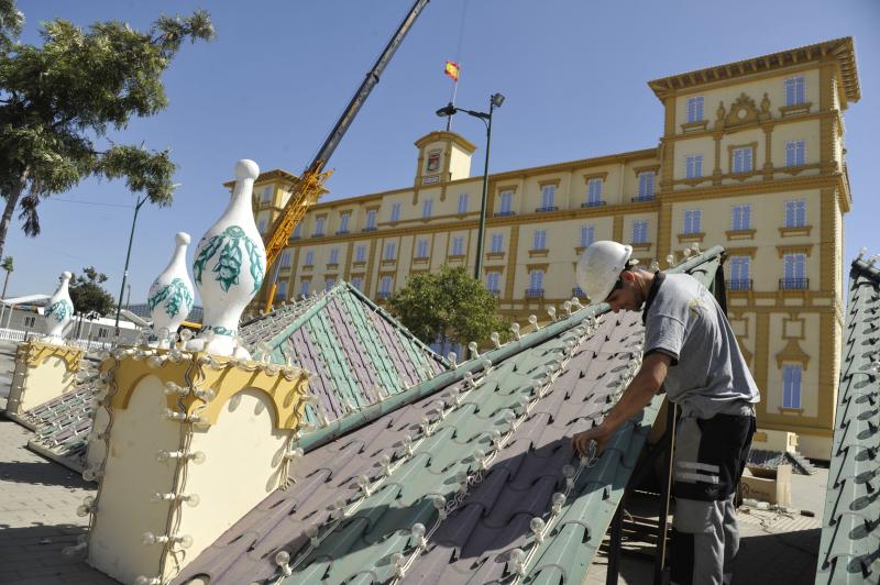 Así se prepara el Cortijo de Torres para la Feria de Málaga