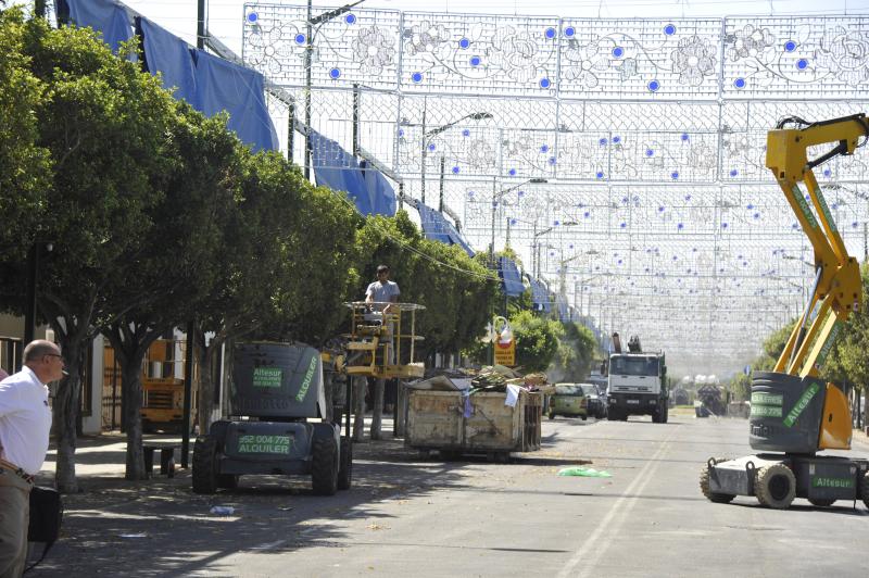 Así se prepara el Cortijo de Torres para la Feria de Málaga
