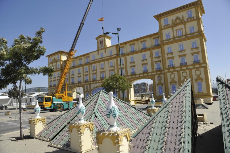 Así se prepara el Cortijo de Torres para la Feria de Málaga