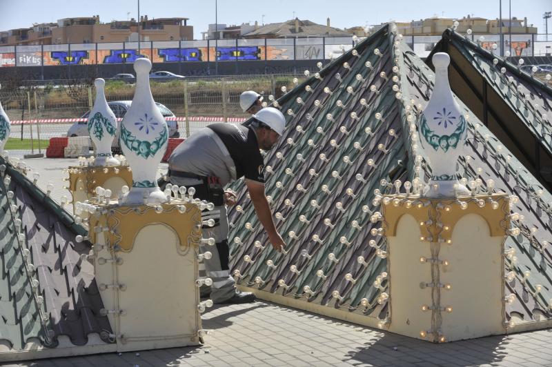 Así se prepara el Cortijo de Torres para la Feria de Málaga