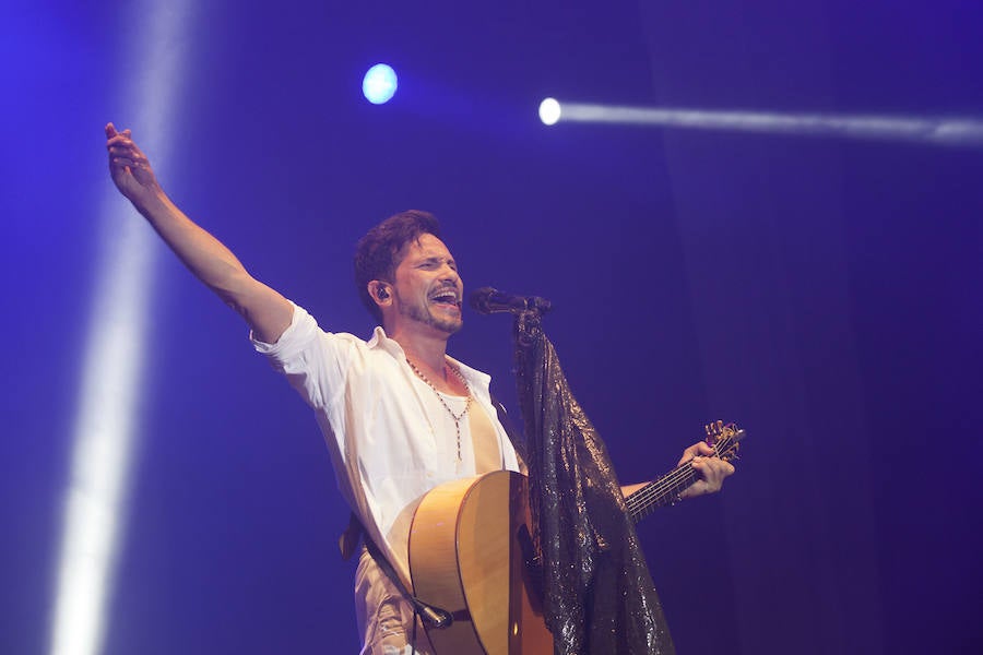 En fotos, la actuación de David de María en Málaga