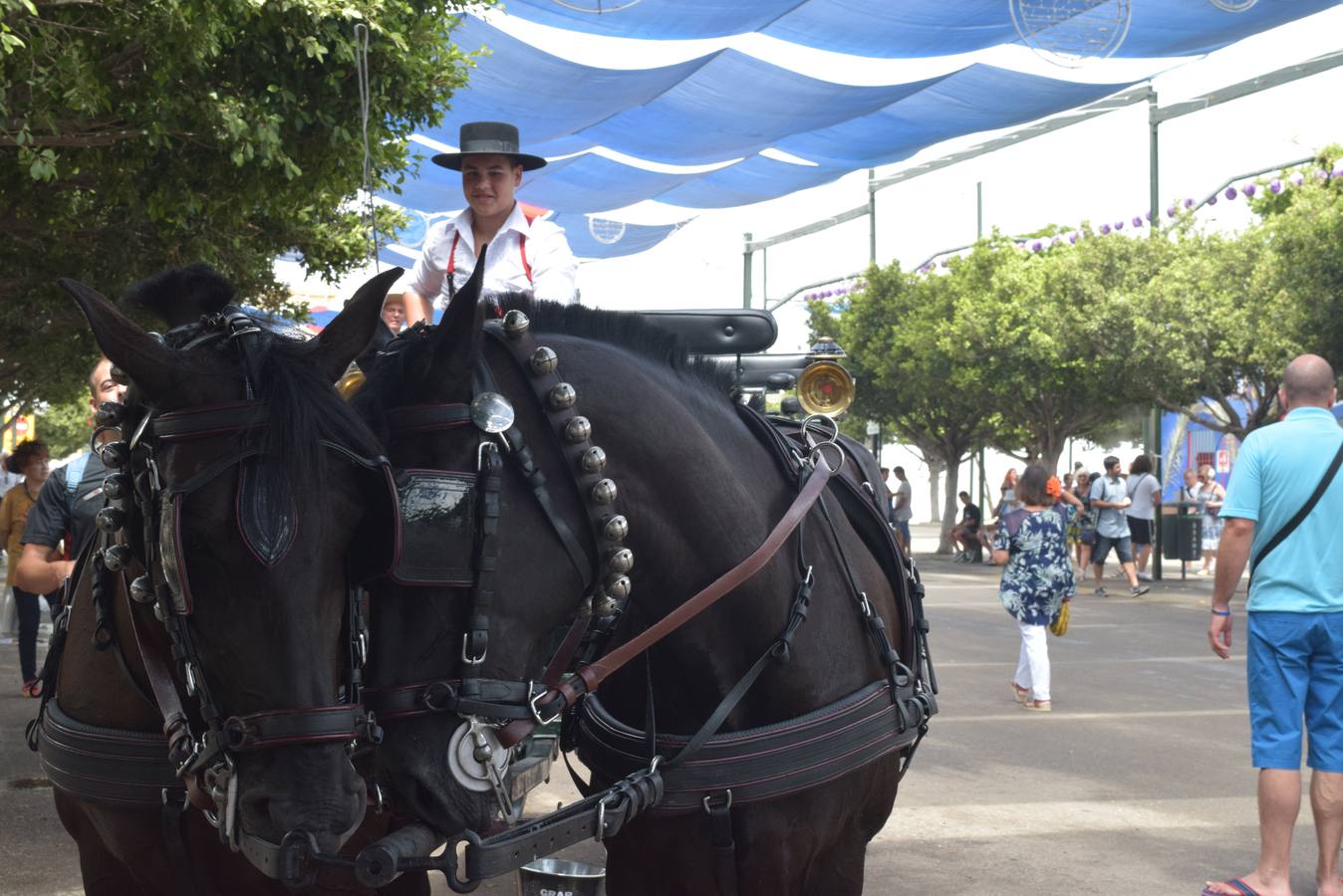 El Real de la Feria se anima y recibe una visita inesperada