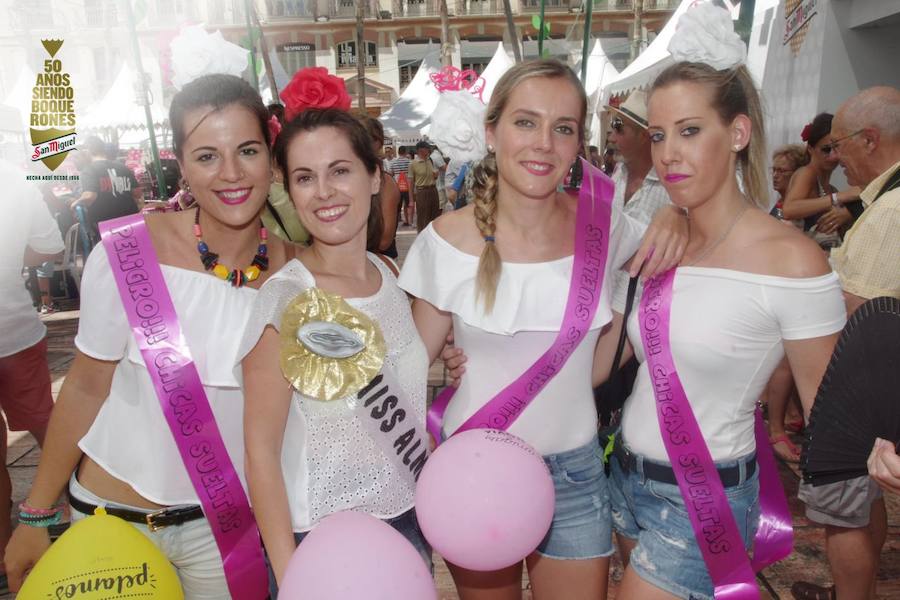 María Luisa Buendía, Inmaculada Buendía (la novia), Inmaculada Ramírez y Estefanía Ortega que vienen a celebrar la despedida de soltera desde Jaén