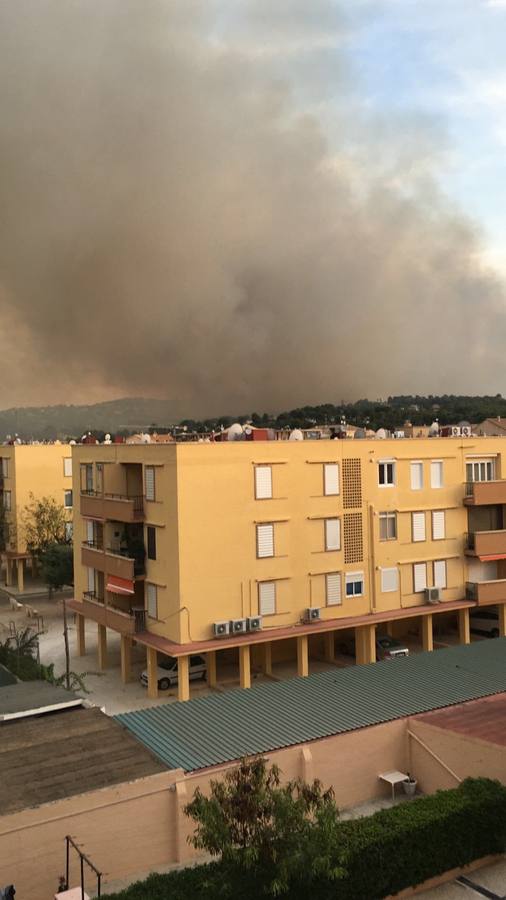 Imágenes del incendio en Jávea