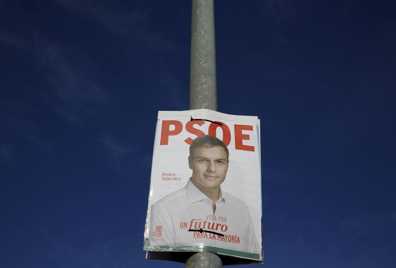 Cartel de la candidatura de Pedro Sánchez para la presidencia del Gobierno en las elecciones de 2015.