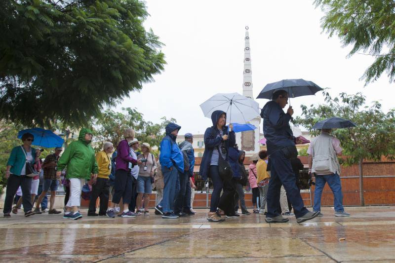 Fotos de las primeras lluvias del otoño en Málaga
