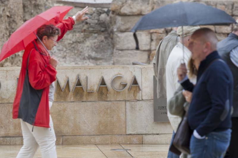 Fotos de las primeras lluvias del otoño en Málaga