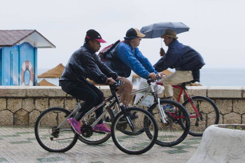 Fotos de las primeras lluvias del otoño en Málaga