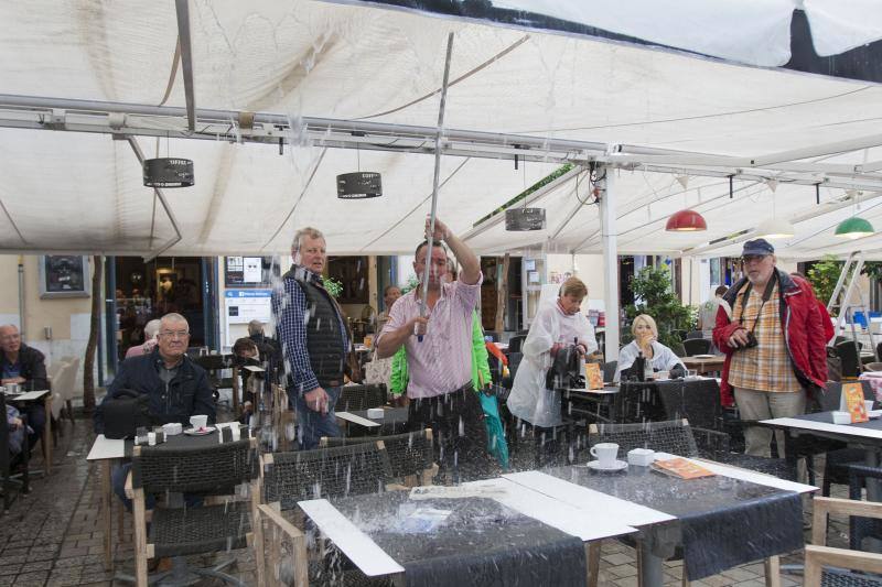 Fotos de las primeras lluvias del otoño en Málaga