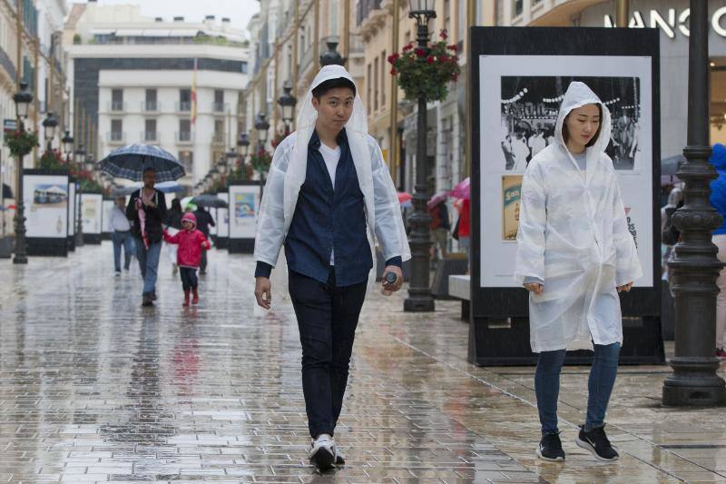 Fotos de las primeras lluvias del otoño en Málaga