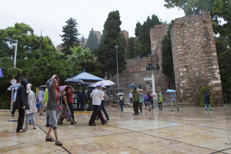Fotos de las primeras lluvias del otoño en Málaga