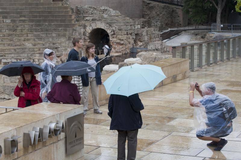 Fotos de las primeras lluvias del otoño en Málaga