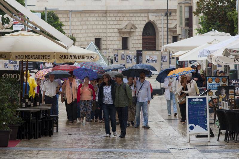 Fotos de las primeras lluvias del otoño en Málaga
