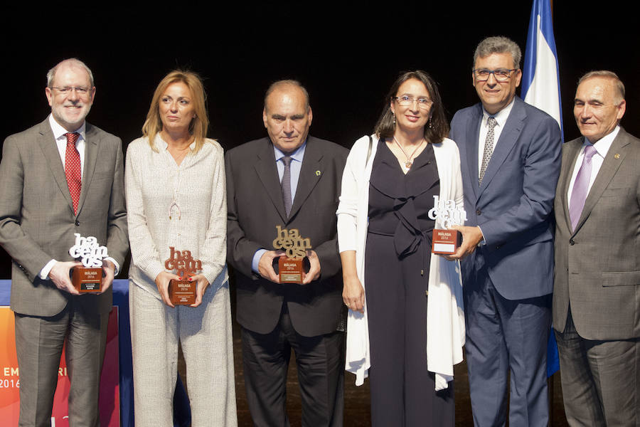 La entrega de premios a los mejores empresarios malagueños, en imágenes