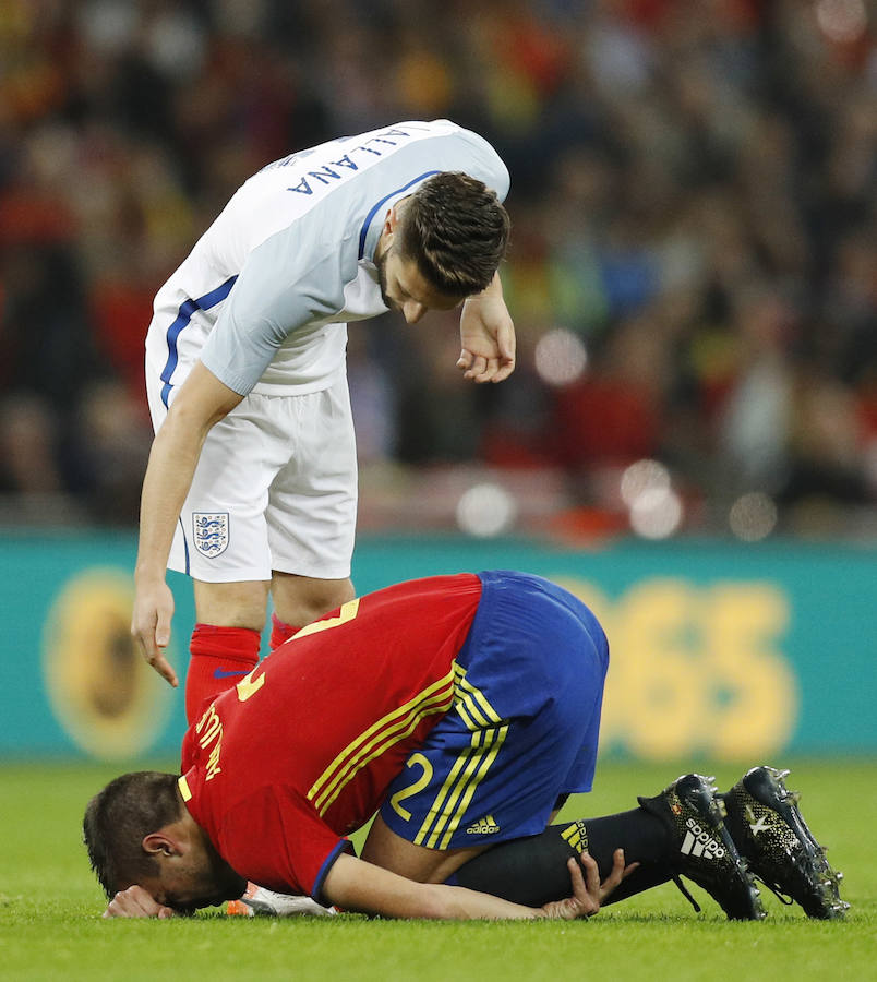 Las mejores imágenes del Inglaterra-España en Wembley