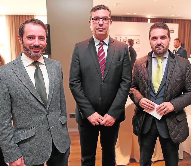 José Ramón Carmona, Javier Recio y Jacobo Florido