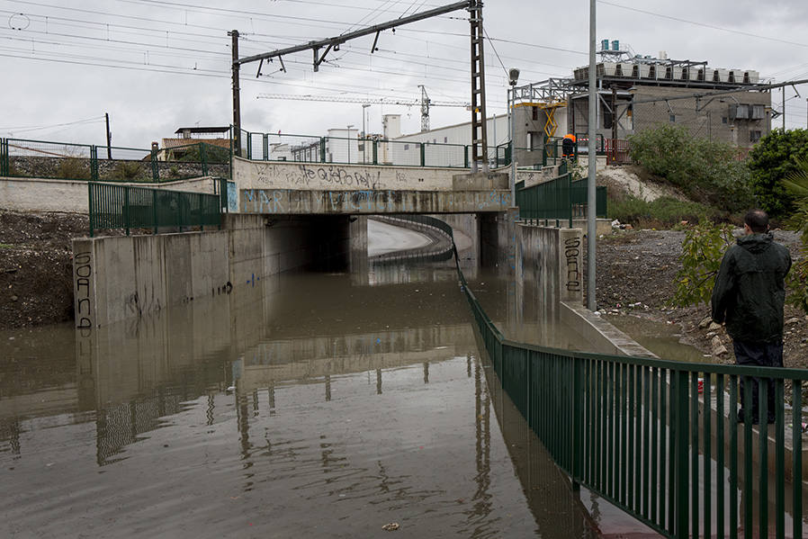 En imágenes, las consecuencias de las fuertes lluvias en Málaga