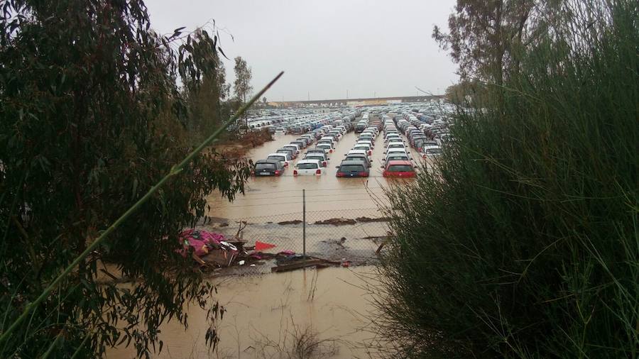 En imágenes, las consecuencias de las fuertes lluvias en Málaga