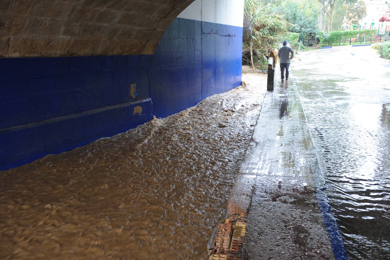 En imágenes, las consecuencias de las fuertes lluvias en Málaga