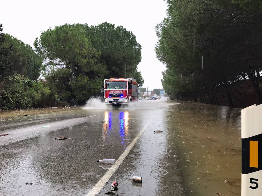 La tromba de agua en Málaga se ceba con Cártama