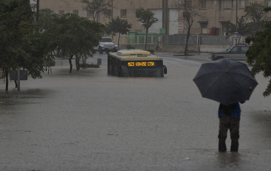 Fotos de las inundaciones en Málaga capital