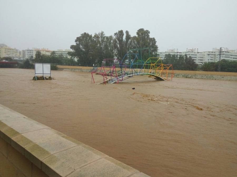 Las inundaciones, en Fuengirola